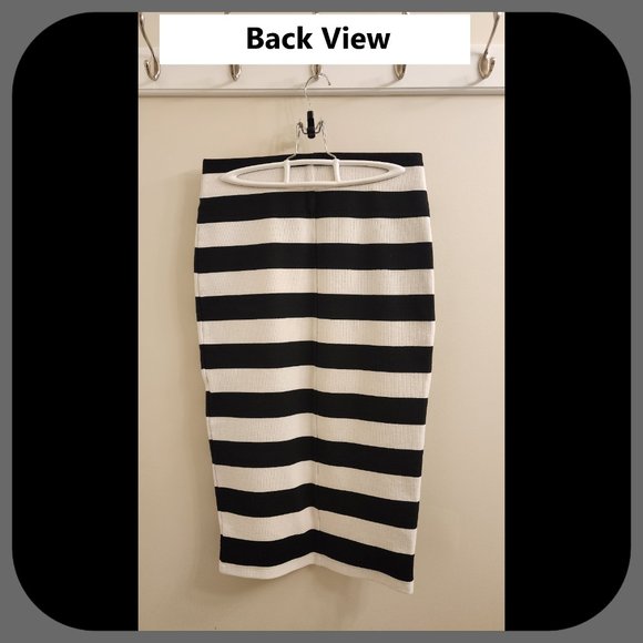 BEBE || Striped Bodycon Skirt (SIZE M) - Picture 2 of 4